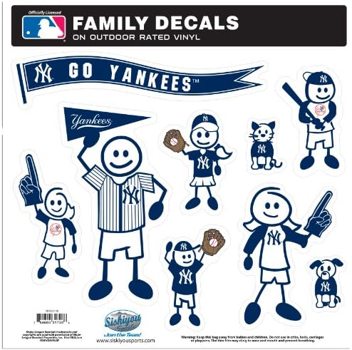 MLB New York Yankees set velikih obiteljskih naljepnica