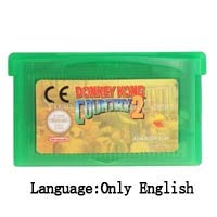 ROMGAME 32 -bitna ručna konzola za video igranje Caredge Cartridge Donke Kong serija EU verzija Donkey Kong Country2