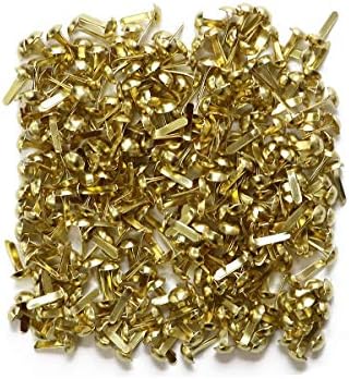 Lgege 200 pcs zlatni ton u boji mini metal okrugli brads craft diy papir pričvršćivača scrapbooking ukras ukras