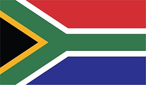 Južnoafrička naljepnica za odbojnik automobila od vinilne zastave od 2 pakiranja, 5 do 3 inča, visokokvalitetni laminat otporan na
