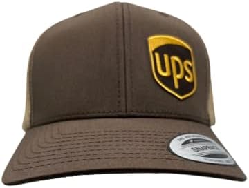 Brown United Parcel Service Službeni stil u boji Izvezeni zakrpa Side Snapback Khaki Brown Baseball Cap Hat