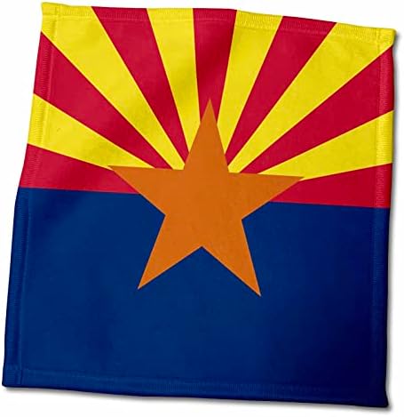 Ručnik s državnom zastavom Arizone 3-inčni, 15inčni 22, bijeli