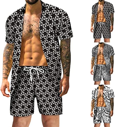 Muške tracksuits kratke hlače muške ležerne tiskane ljetne set rukava s natpisom kratka plaža proljetna košulja casual muški muški