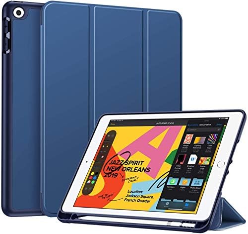 Slučaj saharakase folio za Apple iPad 10.2 i [šok odbojnik] Robusna zaštita protiv klizanja Slim Fit