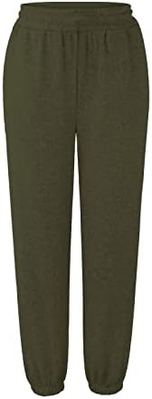 Minijaturne hlače velike veličine za žene ženske teretne hlače Ležerne hlače za trčanje visokog struka široke vanjske tajice za hlače