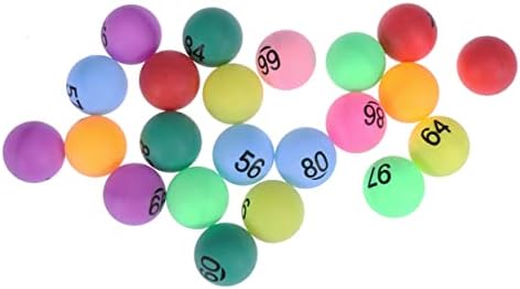 Toyandona 150pcs stolni tenis tombole lopte numerirane lopte za lopte za zabavu lopte lopte bingo pong lopte tiskane lopte pong loptice