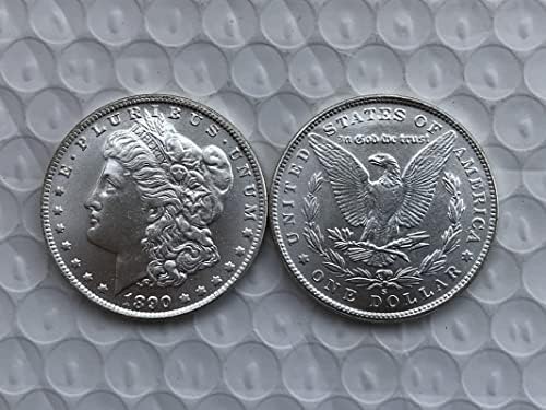 Izdanje iz 1890-ih američki morgan novčić srebrni dolar mesing srebrni antikni hendiquaft inozemni komemorativni kovanice