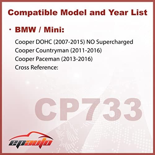Epauto CP733 Zamjena za BMW/Mini Premium kabinski filter zraka uključuje aktivni ugljik