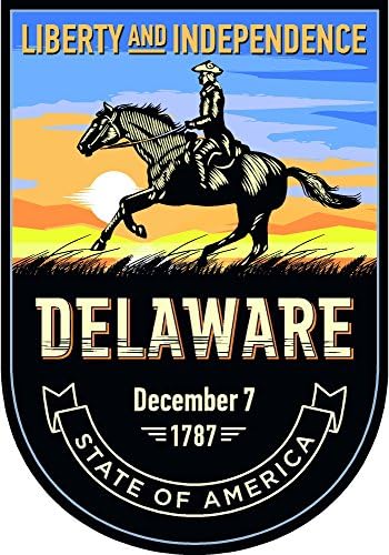 Državna životinja Delaware Day 4x5,5 inča naljepnica naljepnica Die Cut vinil - napravljen i otpremljen u SAD -u