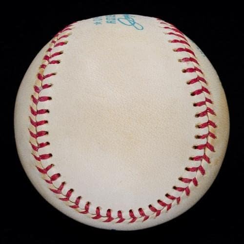 Najfiniji poznati singl Bucky Harris potpisao OAL Baseball D. 1977 PSA & JSA - Autografirani bejzbol