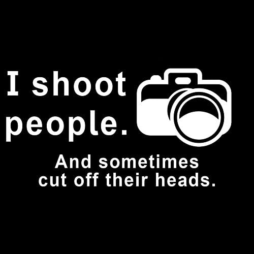 Pucam ljude i odsječem im glave smiješna fotografska kamera 6 naljepnica s vinilnim naljepnicama