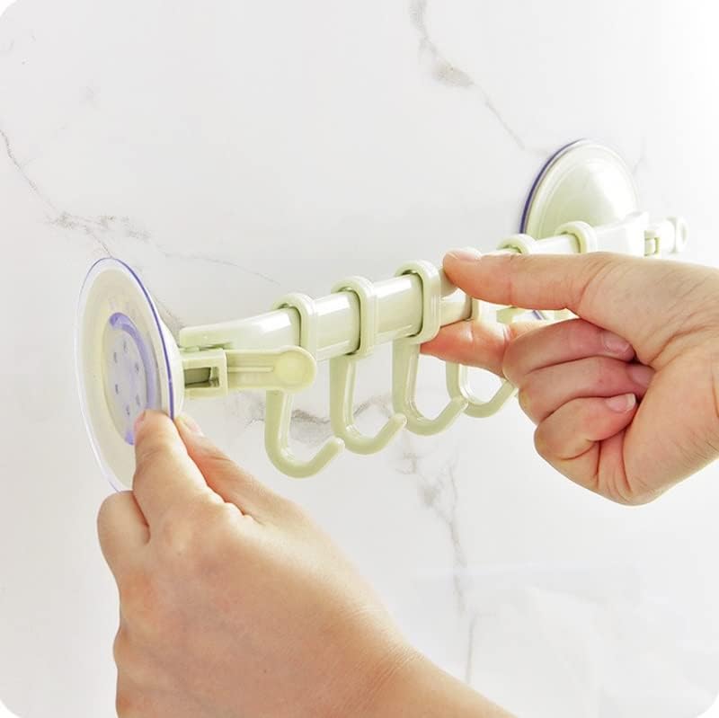 Wdbby podesivi stalak za ručnike za kupaonice kuke za kuke vješalica kuhinjskih stalka zidne kuke organizator usisavanje šalica odjeća