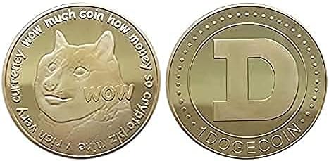 Dogecoin 2021 Ograničeno izdanje Doge Coin Collectible Coin s zaštitnim kućištem zlatom