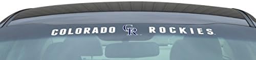 Fuji MLB - Colorado Rockies Sun Stripe naljepnica vjetrobranskog stakla 34 in. X 3,25 in.