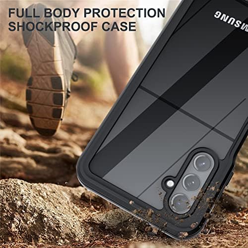 Slučaj za Samsung Galaxy A14 5G, vodootporni puni karoserija otporna na prašinu od prašine s teškim futrolom s ugrađenim zaštitnikom