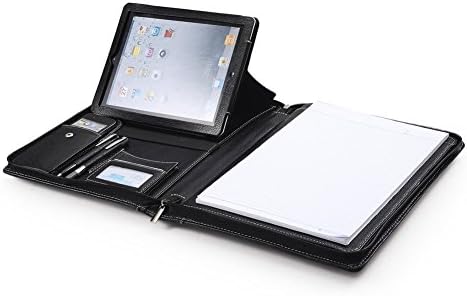 Slučaj premium portfelja s remenom za ramena za 10,5 inčni iPad Pro i MacBook u crnoj boji