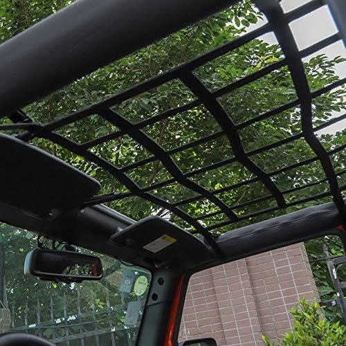 Cherocar mrežića teretna neto neto trunka stražnja stražnja mreža Zaštitni zaštitni krov gornja prtljaga za Jeep Wrangler 2007-2018