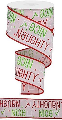 Craig Bachman Naughty ili Lijepa božićna žičana rubna vrpca - 2,5 x 10 metara