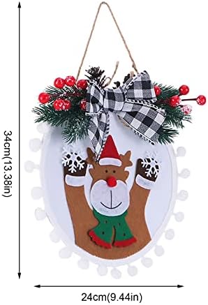 NSQFKALL Božićni ukrasi Božićni vijenac Santa Snowman Reindeers božićno drvce Viseće ukrase Vreća Viseća stakla Icicle