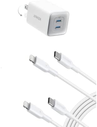 Anker USB C punjač 47W s anker Powerline III USB C do USB C kabela [2 paket]