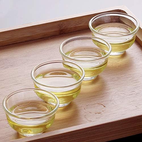 Teacups 1,3oz/40ml Clear Borosilikata izolirana čaša Tradicionalna kineska šalica čaja za kung fu za piće čaj, vinski viski alkohol