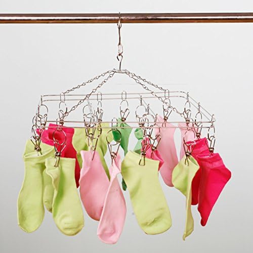 Stezaljka za čarape od nehrđajućeg čelika vješalica za sušenje odjeće donje rublje čarape vezane za vjetar dječja odjeća vješalica