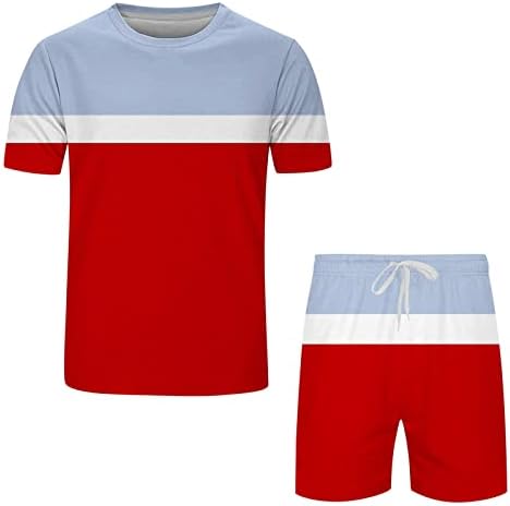 Muška odjeća za vježbanje atletske kratke hlače košulja set casual Sweatsuit Sportska odjeća casual tracksuit košulja odijelo set