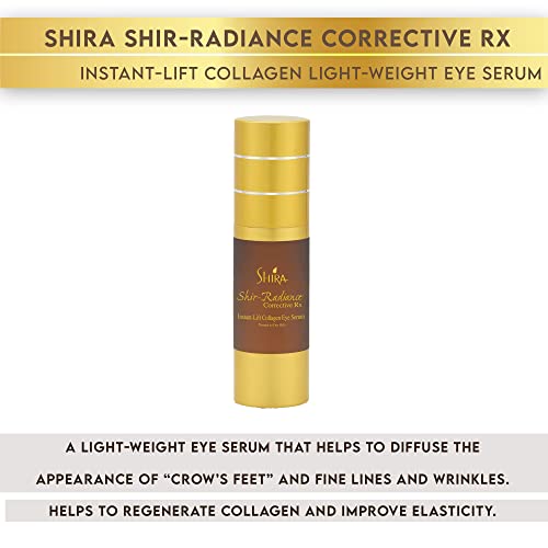 Shira Shir Radiance Corrective Rx instant-dizalica kolagena, lagana oči za oči, smanjuje tamne krugove, sitne linije i bore.