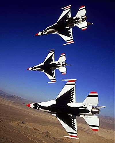 USAF Thunderbirds u prikazu leta 11x14 Silver Halonide Photo Print