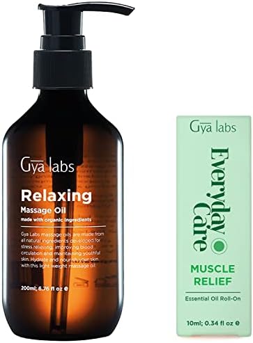 Opuštajuće masažno ulje i mišićni reljef esencijalno ulje Kolanje na setu - čista terapijska esencijalna ulja set - GYA laboratorij