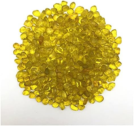 5216 50g 7-10 mm žuto staklo šljunčana glazura kamen polirani uzorak akvarija ukrasno kamenje i mineralni kristal