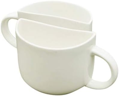 Exclusivene Pola keramičke šalice čaja | Crni, 130ml | Set od 2 | Ručno izrađene čajne čajne čajne čajne čaše za čajnu zabavu | Šalice