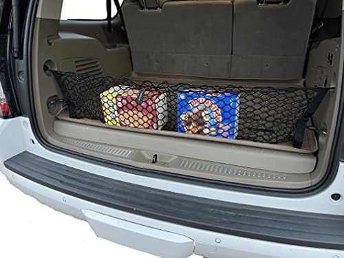 Automobilska elastična debla za omotnicu za omotnicu za GMC Yukon 2015-2020 - Premium Trunk Organizator i skladištenje - Net za prtljagu