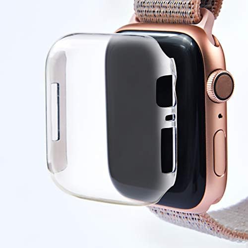 LEOTOP Kompatibilan s Apple Watch Caseom 40 mm 44 mm, PC Tvrdi prozirni zaštitnik zaslona Potpuni poklopac Thin Snap-On Anti-Sccratch