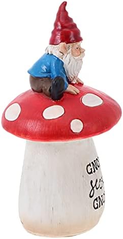 Happyyami umjetne biljke Gnome gljiva vrtni kip gnome na figurici gljiva na otvorenom ukras ukrasna gnome smola skulptura dekor za