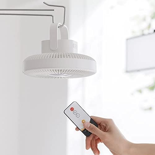 Ventilatori ljetni ventilator za kućanstvo - hladnjak zraka s LED lampom daljinski upravljač punjivi 2-napajanje stropni ventilator