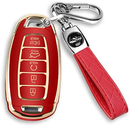Blagi Istok za Hyundai Palisade Elantra FOB FOB CASE s privjesom za ključeve za pametne 5 gumba Hyundai TPU zaštitnik bez ključa daljinski