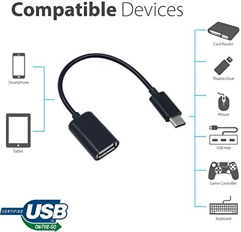 OTG USB-C 3.0 adapter kompatibilan s vašim LG 15Z990-R.AAS9U1 za brze, provjerene, višestruke upotrebe funkcije poput tipkovnice, pogona