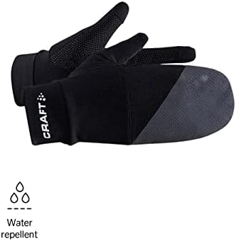 Craft Sportska odjeća Unisex adv lumen hibridna rukavica | Reflektivni i vodootporni | 2-u-1 rukavica i rukavica s ključnim džepom