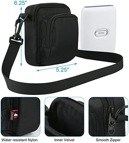 Torbica za nošenje kamere za nošenje kompatibilna s pisačem za pametne telefone s naramenicom i torbicom za dodatnu opremu