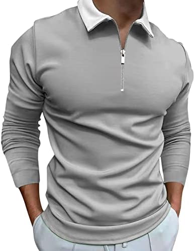 Muškarci casual Soild Zipper Top Košulja skrenite o ovratnik bluza dugi rukav gornji košulja moda ležerna košulja aqua x