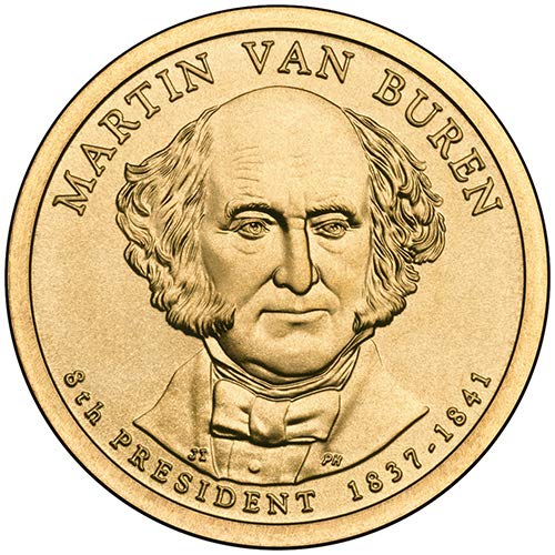 2008. P Pozicija B saten završite Martin Van Buren predsjednički dolar izbora necirkulirane američke metvice