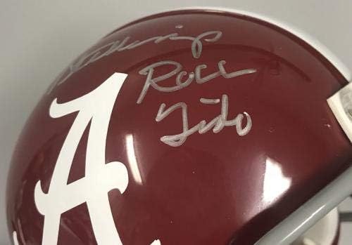 Gene Stallings potpisao je nogometnu mini kacigu s autogramom u nogometu-Mini kacige na Fakultetu