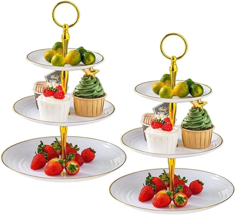Postolje za cupcake, troslojni desertne ploče mini kolači voćni bombon zaslon toranj lollipop stalak za kolačiće kolačiće toranj toranj