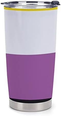 Ne-binarni ponos zastava zastava plastična putnička šalica vakuuma izolirana šalica kave trajni automobil šalica modna šalica kave