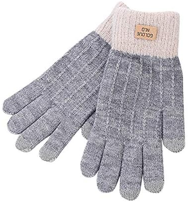 Zgušnjavanje plus vunene rukavice za vjetrovito pletenje vanjski muškarci zaslon osjetljivih na dodir Velvet Žene žene zimske rukavice