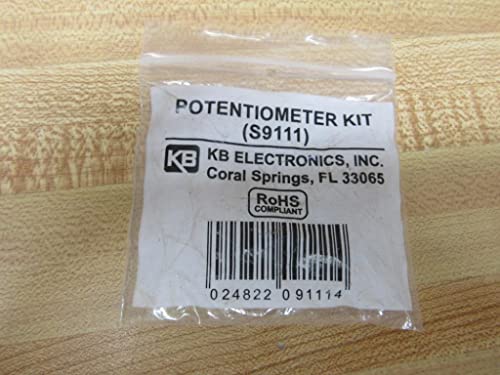 KB Electronics 9111, 5Kohm Potenciometer Kit, provodljivi plastični element, najlonska osovina, mesingana nosač, gumb se prodaje odvojeno