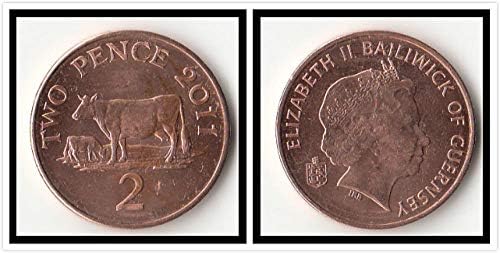 Europska Grace West 2 Penny Coin Year Slučajna kolekcija poklona Strani kovanice