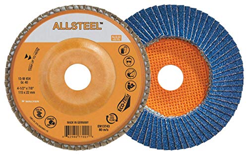 Walter Surface Technologies 15W604 disk zaklopke [pakiranje od 10] 40 grit mljevenja diska