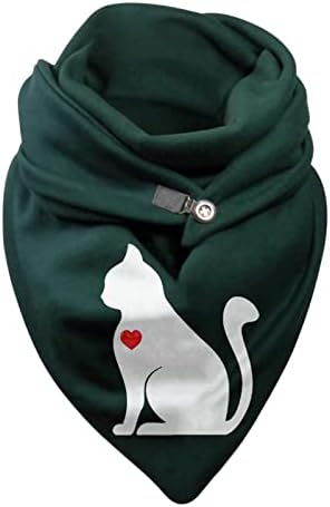 Ispis omotača žena šalovi topli gumb povremeni modni šalovi meki šal satenskog šal spavanje
